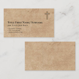 Tarjeta De Visita CUALQUIER sacerdote católico pastor ministro Deaco