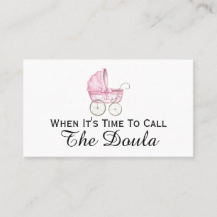 Tarjeta De Visita Cuando es hora de llamar al embarazo de Doula