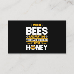 Tarjeta De Visita Cuando las abejas están despidiendo