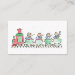 Tarjeta De Visita Cuarteto de cadena de tren