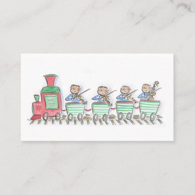 Tarjeta De Visita Cuarteto de cadena de tren (Anverso)