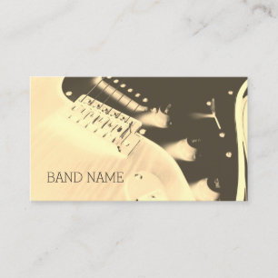Tarjeta De Visita Cubierta artística de la guitarra musical del
