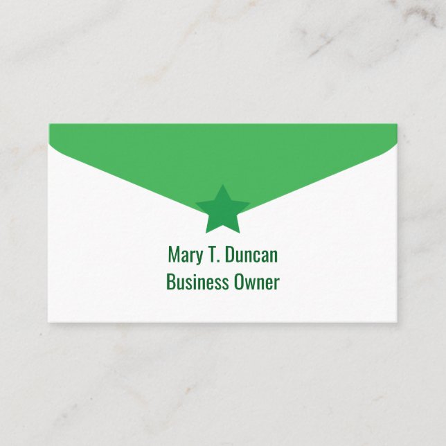 Tarjeta De Visita Cubierta de consultor elegante verde moderno de co (Anverso)