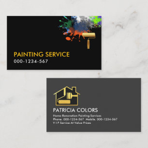 Tarjeta De Visita Cubierta de pintura de pincel