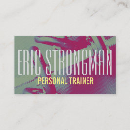 Tarjeta De Visita Cubierta personal del estilo del gimnasio del