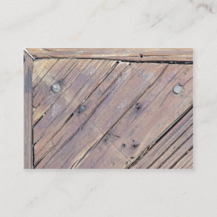 Tarjeta De Visita Cubierta texturada de madera templada