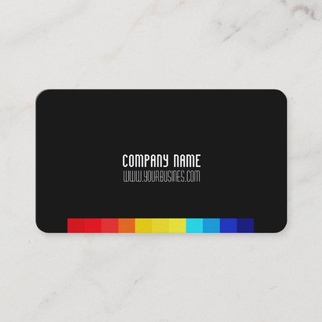 Tarjeta De Visita Cubo clásico mínimo (Anverso)