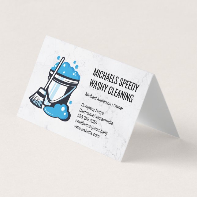 Tarjeta De Visita Cubo de agua jabonosa (Anverso)