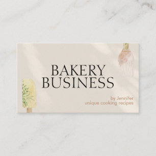 Tarjeta De Visita Cuchara Cucharón Pastelería Sombra Marfil Chef Hor