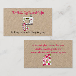 Tarjeta De Visita Cuchillo personalizado con máquina de coser