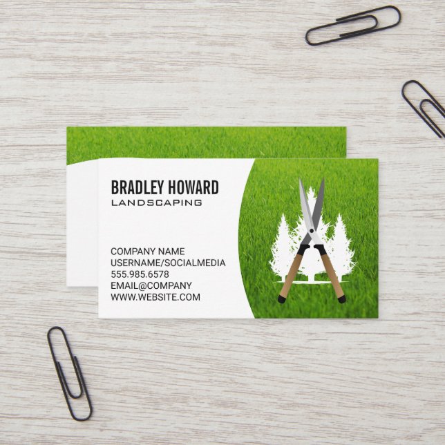 Tarjeta De Visita Cuentagotas| Herramienta de jardinería| Árboles (Anverso/Reverso In Situ)