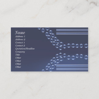 Tarjeta De Visita Cuentas de cristal azules