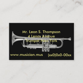 Tarjeta De Visita Cuerno de plata