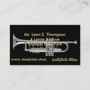 Tarjeta De Visita Cuerno de plata