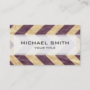 Tarjeta De Visita Cuero de patrón de chevron azteca #4