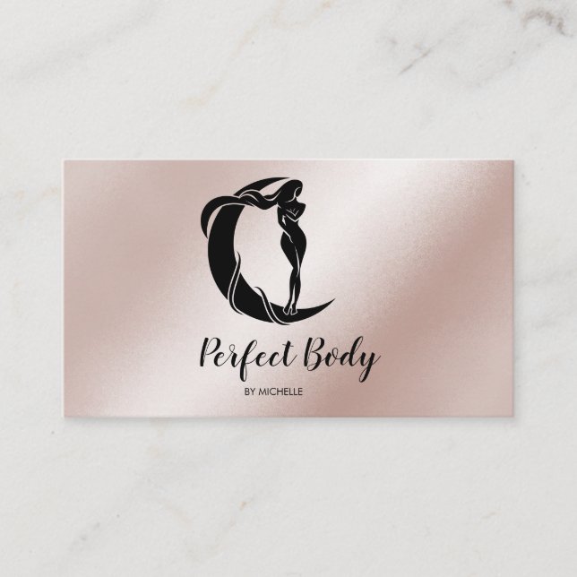 Tarjeta De Visita Cuerpo Esculpiendo Fitness Linergie Waist Trainer  (Anverso)