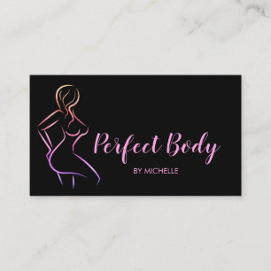 Tarjeta De Visita Cuerpo Esculpiendo Fitness Linergie Waist Trainer