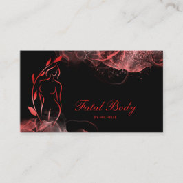 Tarjeta De Visita Cuerpo escultor Wellness Cosméticos Belleza Spa Bu