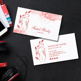 Tarjeta De Visita Cuerpo escultor Wellness Cosméticos Belleza Spa Bu