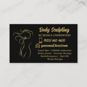 Tarjeta De Visita Cuerpo Escultura Corporal Bienestar Cosméticos Bel