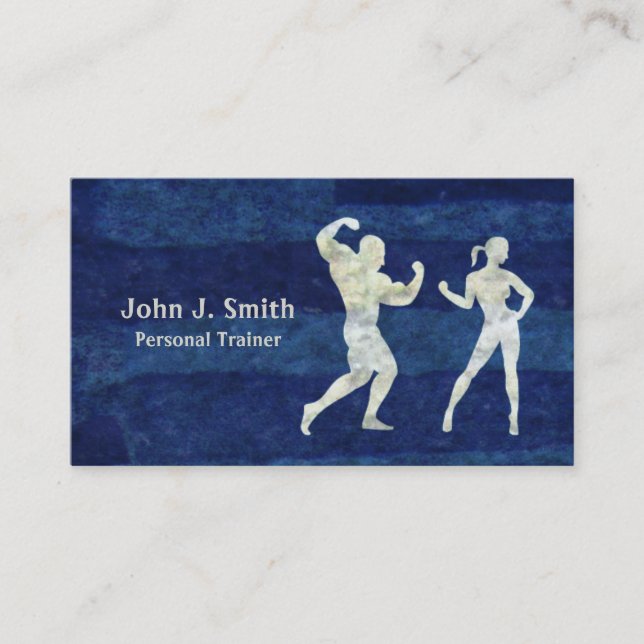 Tarjeta De Visita Cuerpos humanos del instructor personal (Anverso)