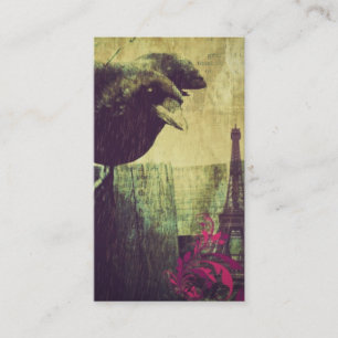 Tarjeta De Visita Cuervo fantasmagórico del cuervo de Halloween de