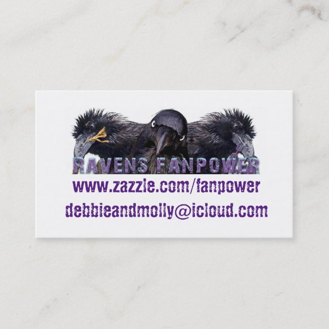 Tarjeta De Visita Cuervos Fanpower (Anverso)