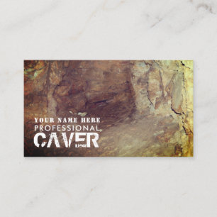 Tarjeta De Visita Cueva, Explorador de cuevas, deportista, entrenado
