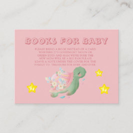 Tarjeta De Visita Cuidada Acuarela Mar Tortuga Pink Boys Para Bebé