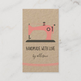 Tarjeta De Visita Cuidada de información sobre ropa rosa para mascot