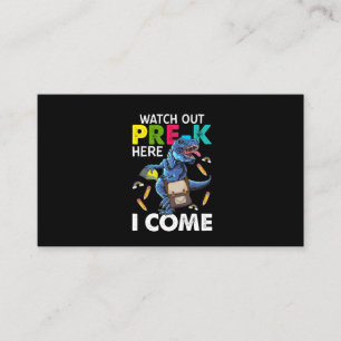 Tarjeta De Visita Cuidado con el pre-k aquí