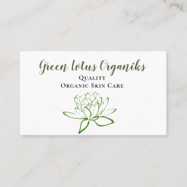 Tarjeta De Visita Cuidado de belleza Green Lotus DIY