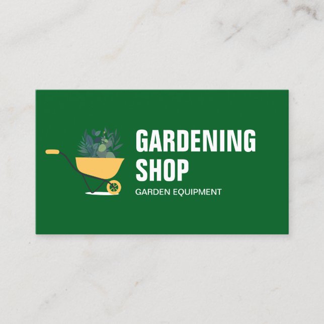 Tarjeta De Visita Cuidado de césped jardinería hierba  (Anverso)