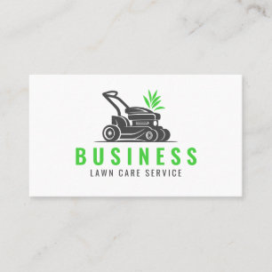 Tarjeta De Visita Cuidado de césped moderno y profesional, jardinerí