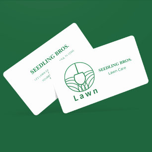 Tarjeta De Visita Cuidado de Césped Verde