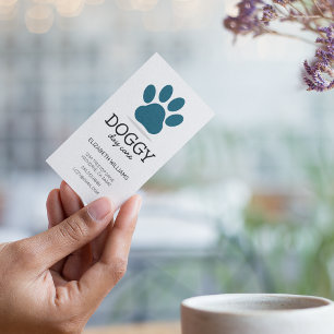 Tarjeta De Visita Cuidado de día para perros   Perro Walker   Mascot