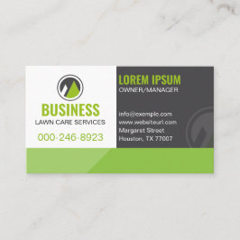 Tarjeta De Visita Cuidado de jardín moderno y profesional Medios soc