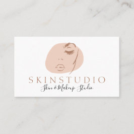 Tarjeta De Visita Cuidado de la belleza facial femenina estética neu