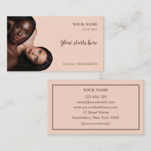 Tarjeta De Visita Cuidado de la piel Belleza Tratamientos faciales S