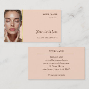 Tarjeta De Visita Cuidado de la piel Belleza Tratamientos faciales S