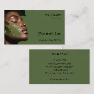 Tarjeta De Visita Cuidado de la piel Belleza Tratamientos faciales S