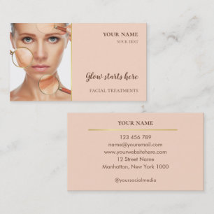 Tarjeta De Visita Cuidado de la piel Belleza Tratamientos faciales S