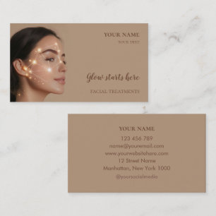 Tarjeta De Visita Cuidado de la piel Belleza Tratamientos faciales S