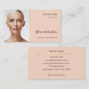 Tarjeta De Visita Cuidado de la piel Belleza Tratamientos faciales S