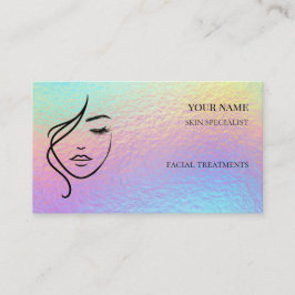 Tarjeta De Visita Cuidado de la piel y salón de belleza