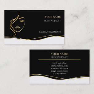 Tarjeta De Visita Cuidado de la piel y salón de belleza