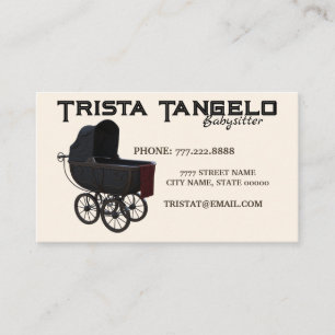 Tarjeta De Visita Cuidado de los niños con niños con niños con trans