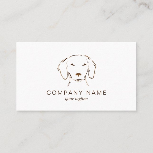 Tarjeta De Visita Cuidado de mascotas | Caminata de perros | Dachshu (Anverso)