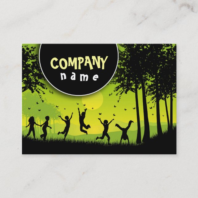 Tarjeta De Visita Cuidado de niños/tarjeta de visita que cuid losa (Anverso)