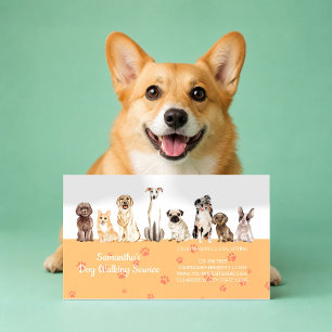Tarjeta De Visita Cuidado de perro con necesidades especiales de nar